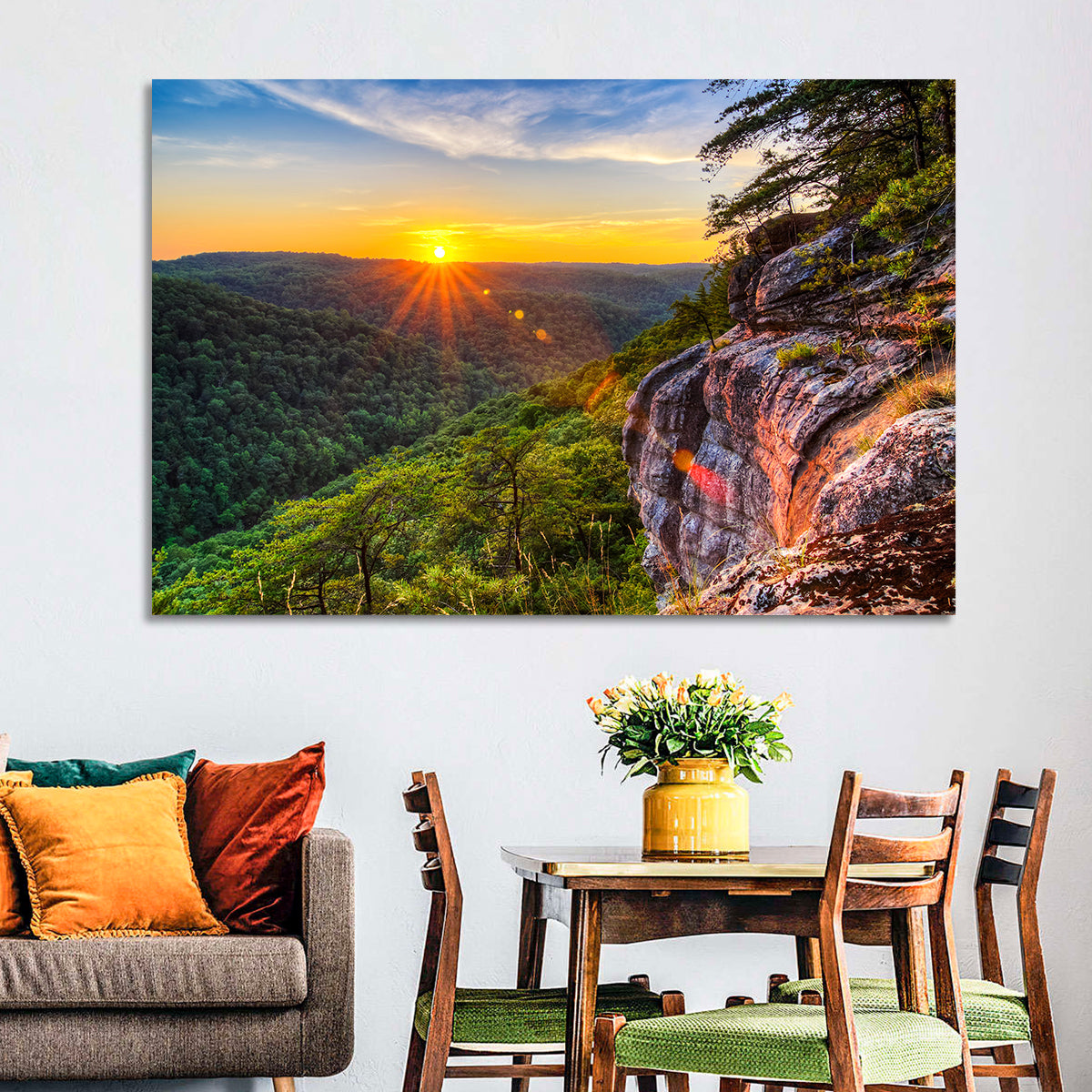 Big South Fork Gorge Sunset Wall Art
