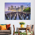 Manhattan Skyline at Twilight Wall Art