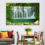 Emerald Lake Waterfall Wall Art
