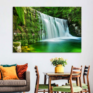 Waterfall in Emerald Lake Wall Art