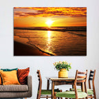 Golden Thai Beach Sunset Wall Art