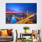 Berlin Skyline at Twilight Wall Art