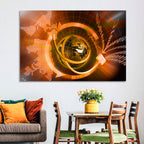 Digital Connectivity Globe Wall Art