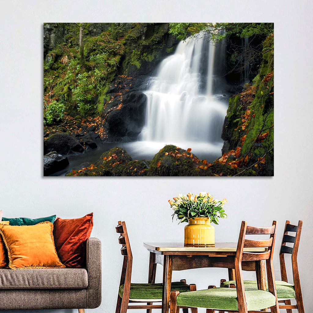 Autumn Waterfall in Tobermory Wall Art