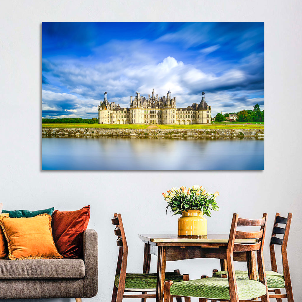 Château De Chambord Reflection Wall Art