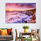 Dusk Over California Cliffs Wall Art