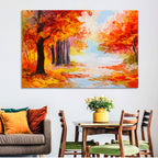 Autumn Forest Pathway Wall Art