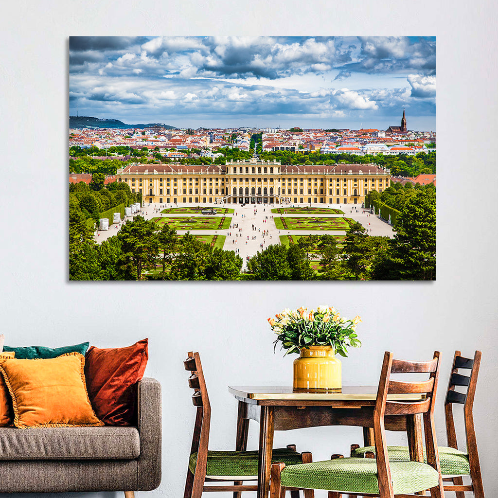 Schönbrunn Palace and Great Parterre Gardens Wall Art