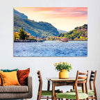 Lake Iseo Morning Harbor Wall Art