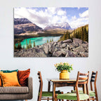 Lake Ohara Rocky Shore Wall Art