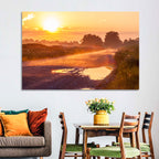 Dirt Road at Golden Hour Wall Art