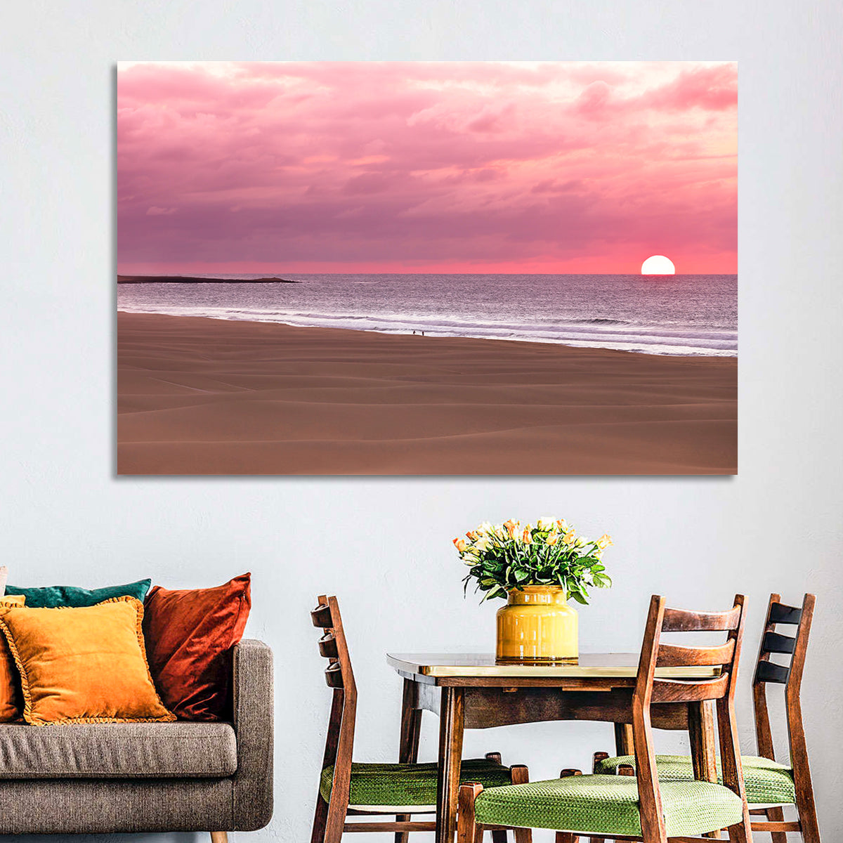 Boavista Sunset Beach Wall Art in a room, landscape