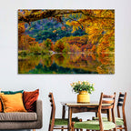 Frio River Autumn Reflection Wall Art