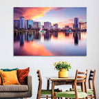 Lake Eola Sunset Orlando Wall Art