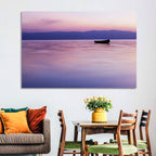 Lavender Lake Ohrid Sunset Wall Art