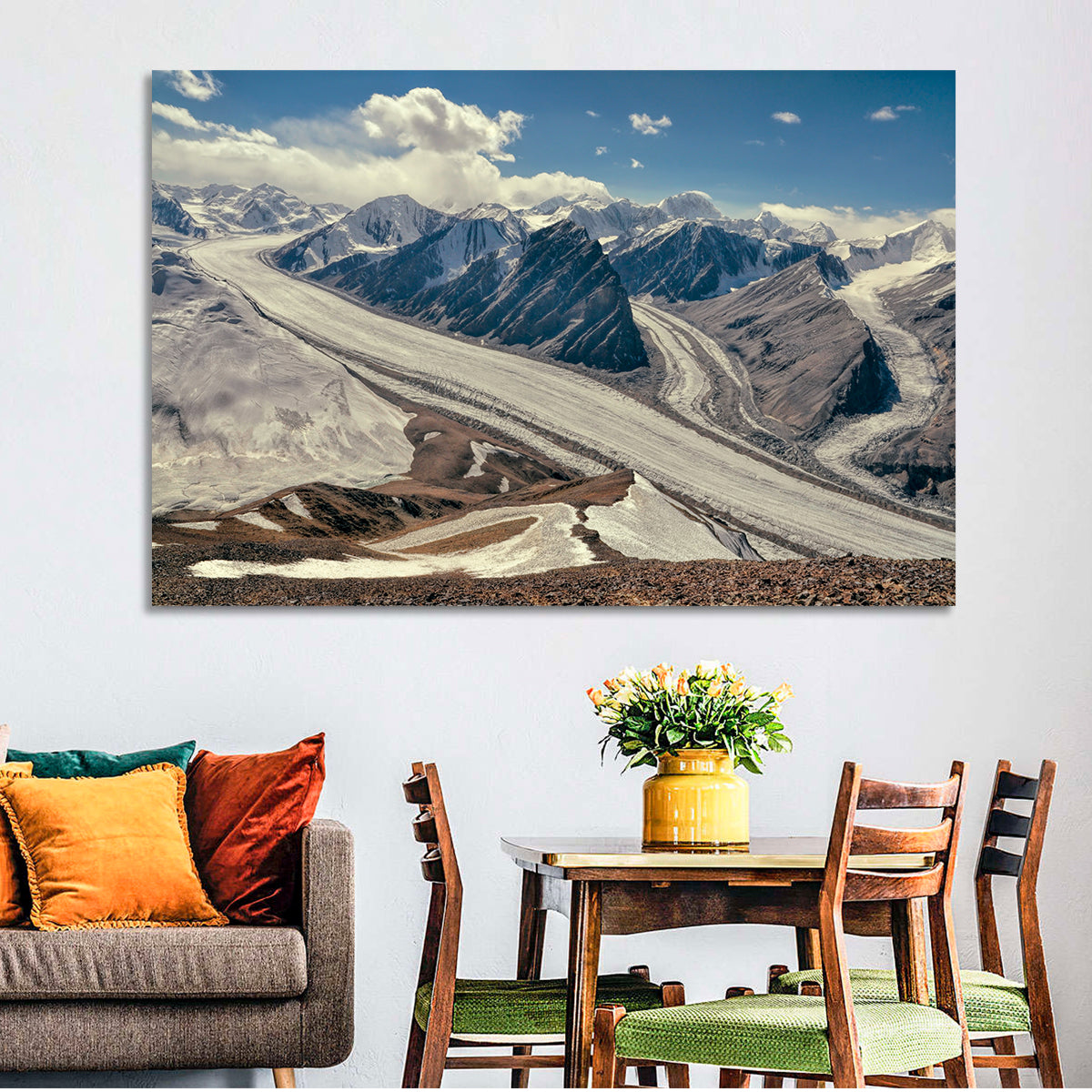 Fedchenko Glacier Vista Wall Art