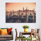 Venetian Gondolas at Dusk Wall Art