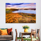 Sunset Over Lake Myvatn Wall Art