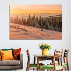 Hoverla Snowfield at Sunset Wall Art