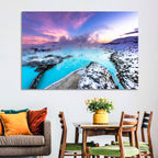 Blue Lagoon Grindavík Sunrise Wall Art