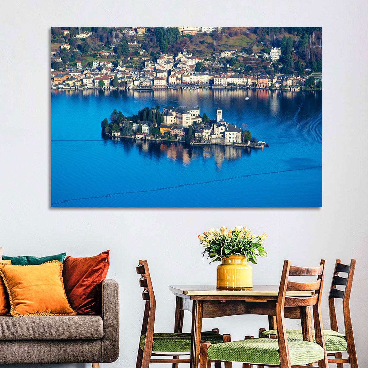 Lake Orta Island Wall Art