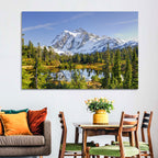 Mount Shuksan Lake Reflection Wall Art