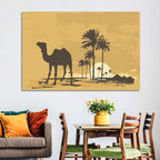 Giza Camel Silhouette Wall Art