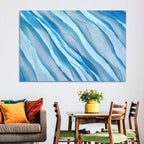 Diagonal Chiffon Layers Wall Art