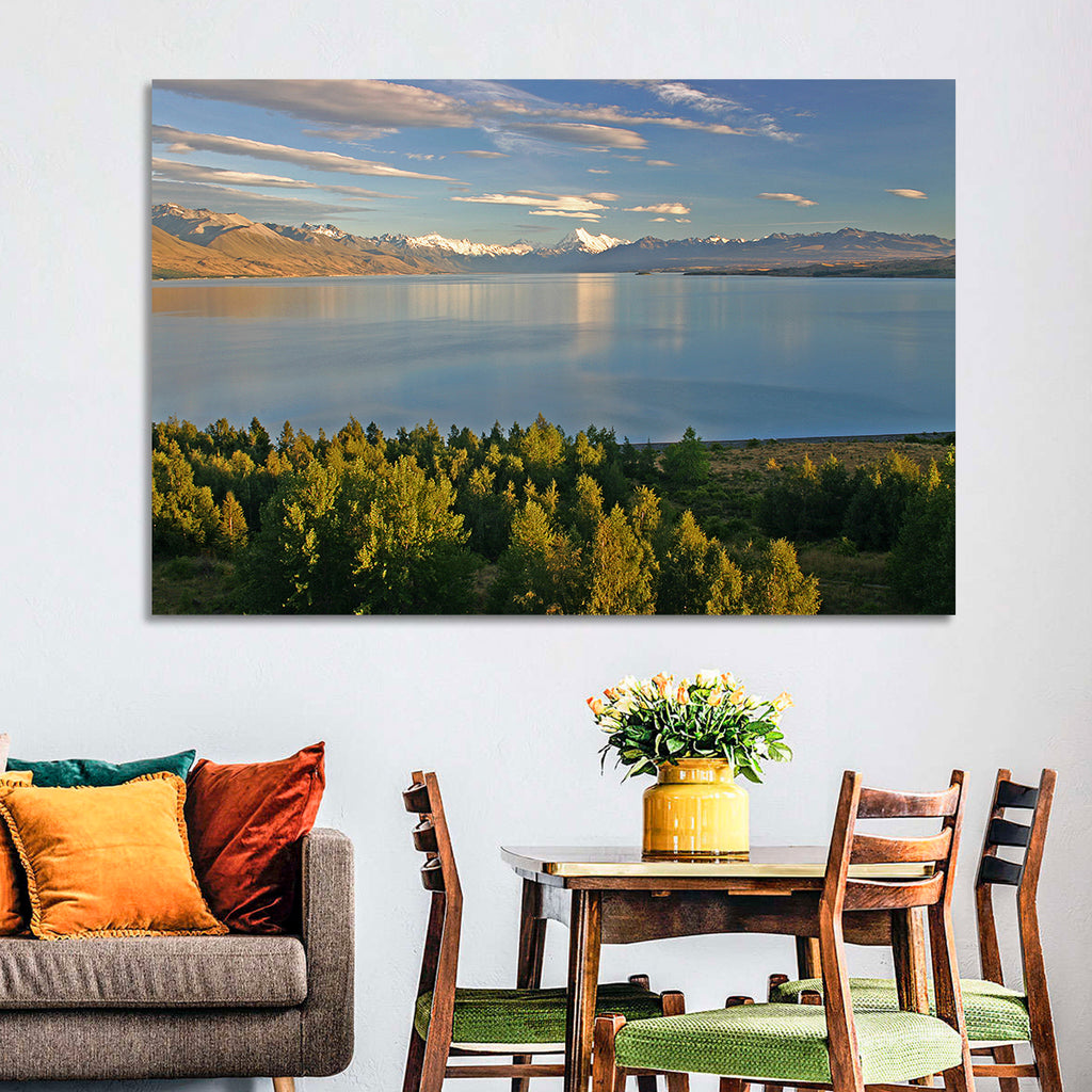 Lake Pukaki Reflections with Mount Cook Wall Art