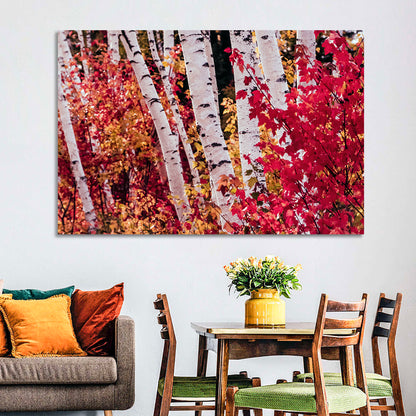 Autumn Trees Abstract Wall Art