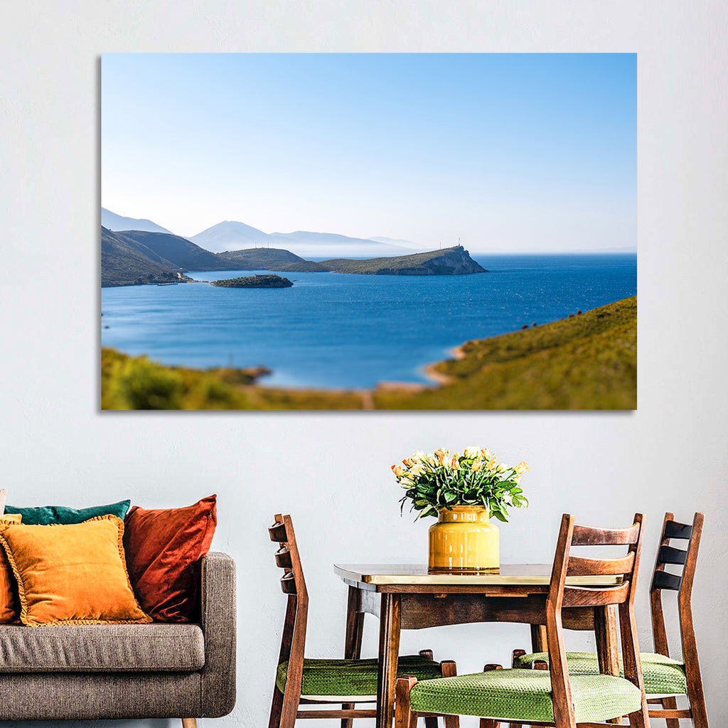 Coastal Cliffs and Lighthouse Bay Wall Art