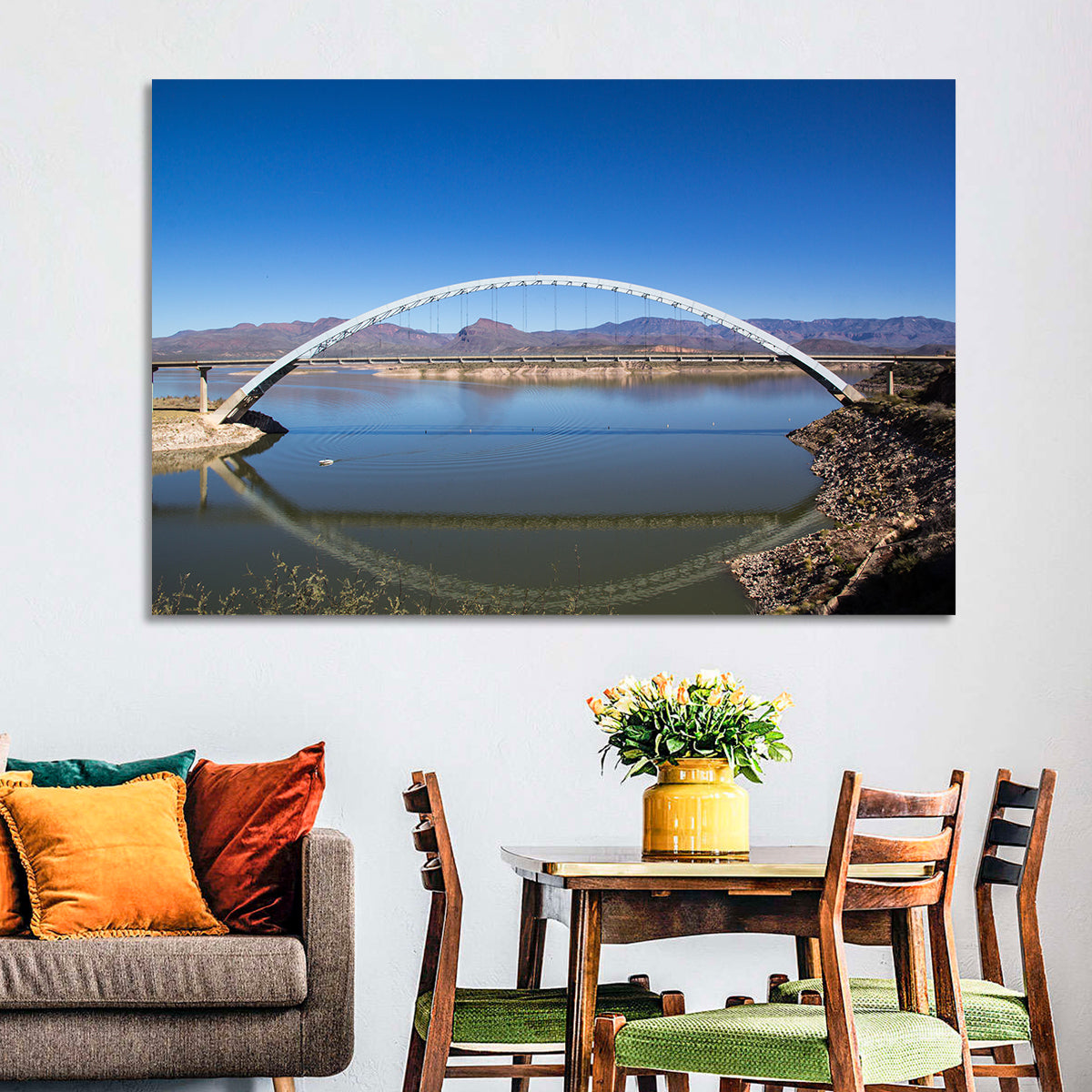 Roosevelt Lake Arch Bridge Wall Art
