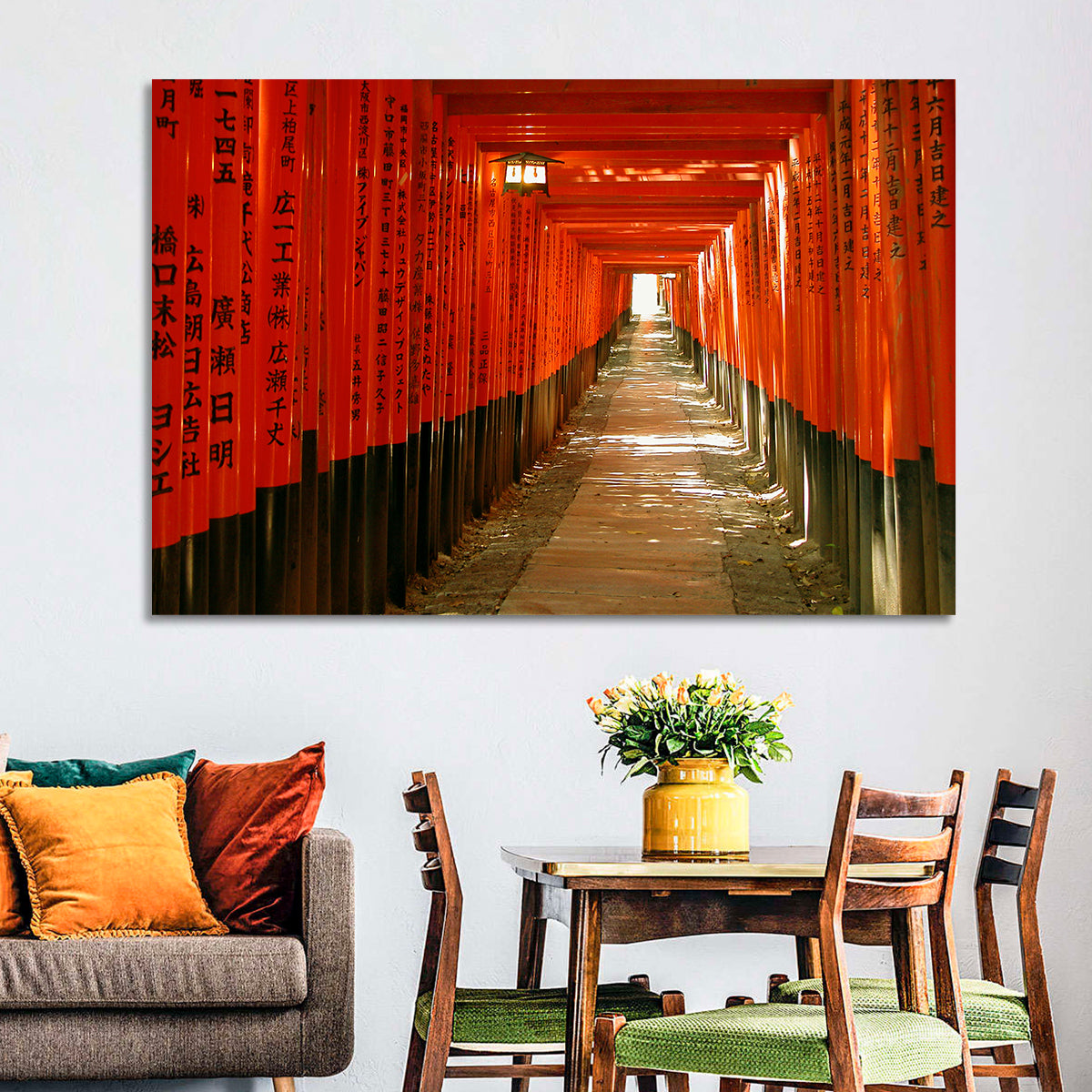 Fushimi Inari Torii Tunnel Wall Art