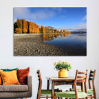 Lake Wanaka Golden Reflection Wall Art