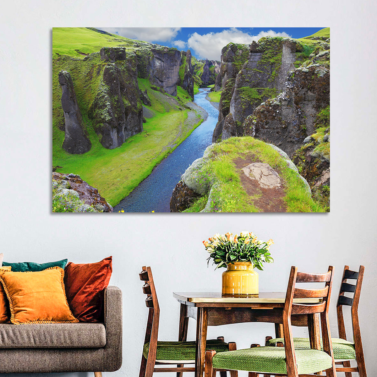 Neverland Cliffs, Fjaðrárgljúfur Canyon Wall Art