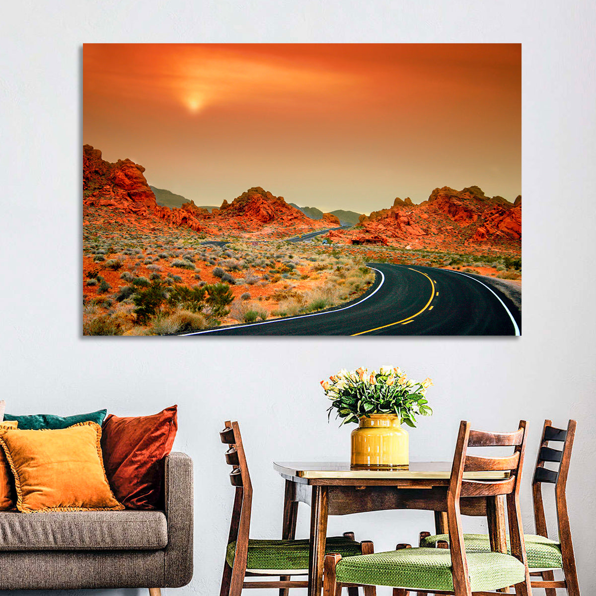Valley of Fire Winding Road Wall Art