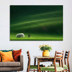 Emerald Hills with Blossoming Tree Wall Art