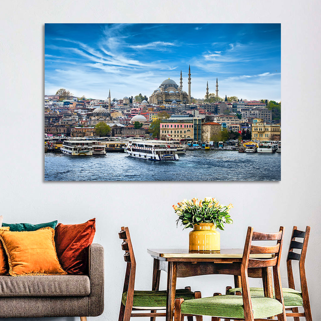 Süleymaniye Mosque Over Golden Horn Wall Art