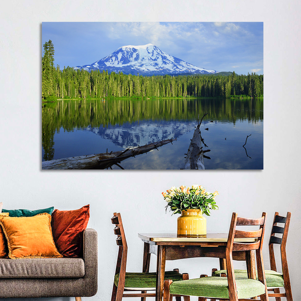 Mount Adams Reflection at Takhlakh Lake Wall Art