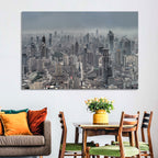 Shanghai Layered Skyline Wall Art