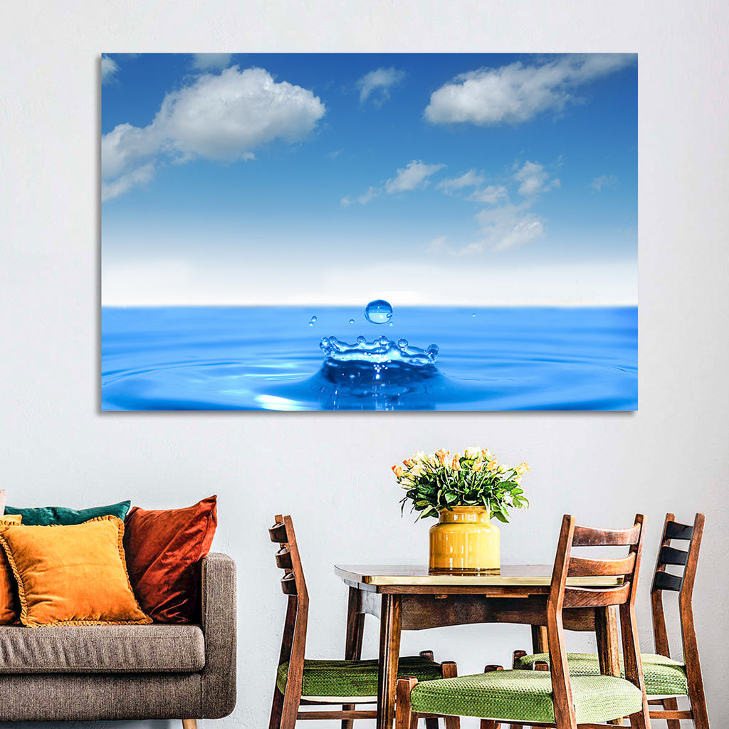 Ocean Water Drop Wall Art