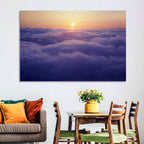 Sunset Over Endless Clouds Wall Art
