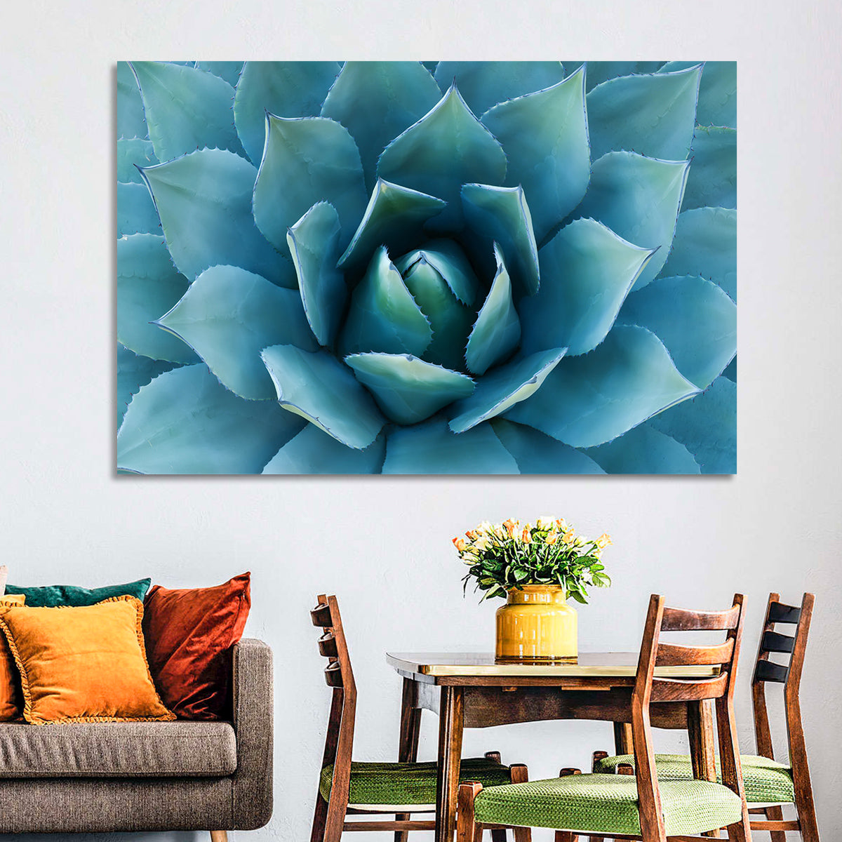 Spiral Agave Macro Wall Art