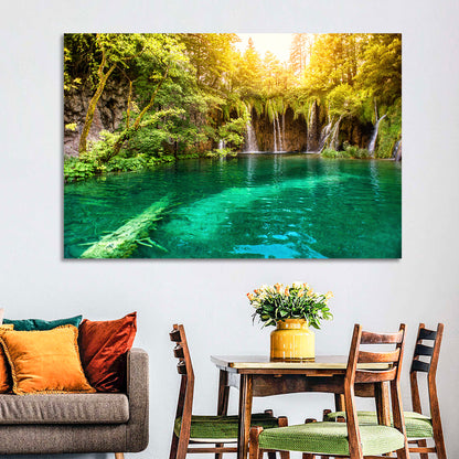 Plitvice Lake Waterfall Wall Art