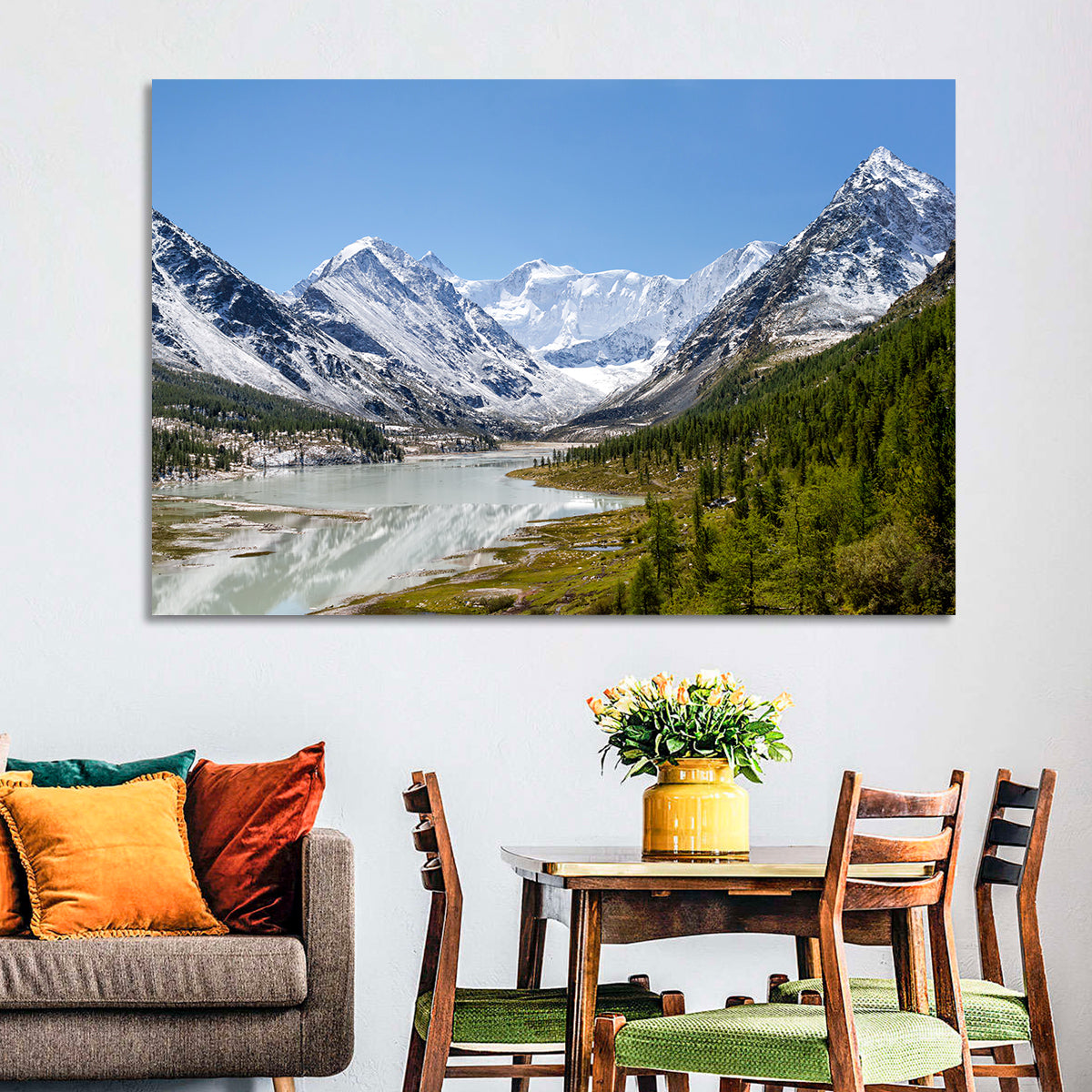 Akkem Lake Reflection Wall Art