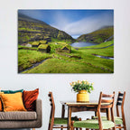 Saksun Turf Roof Cabins Wall Art