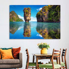 Ko Tapu Limestone Stack, Phang Nga Wall Art