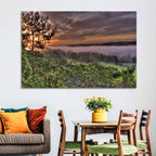 Misty Swedish Pine Valley Wall Art