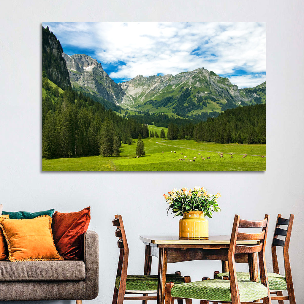 Arnibach Valley Summer Meadow Wall Art