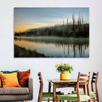 Yellowstone River Morning Mist Wall Art